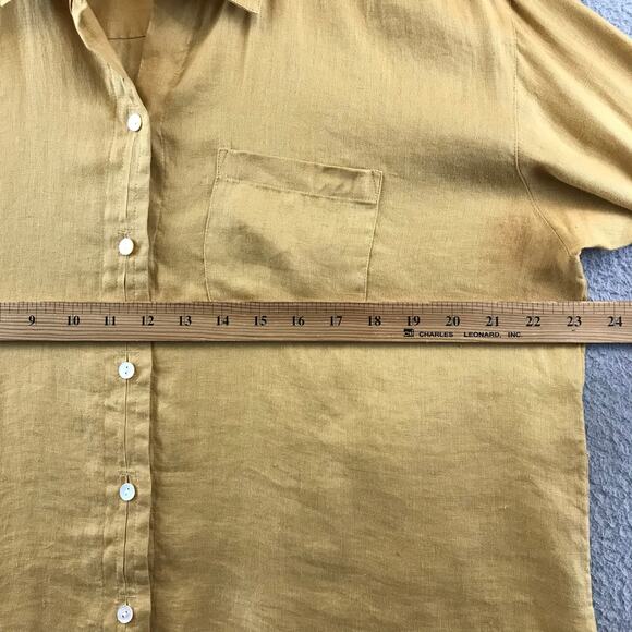 J. Jill Love Linen Long Sleeves Button Down Women's Shirt  Size M - Picture 5 of 9